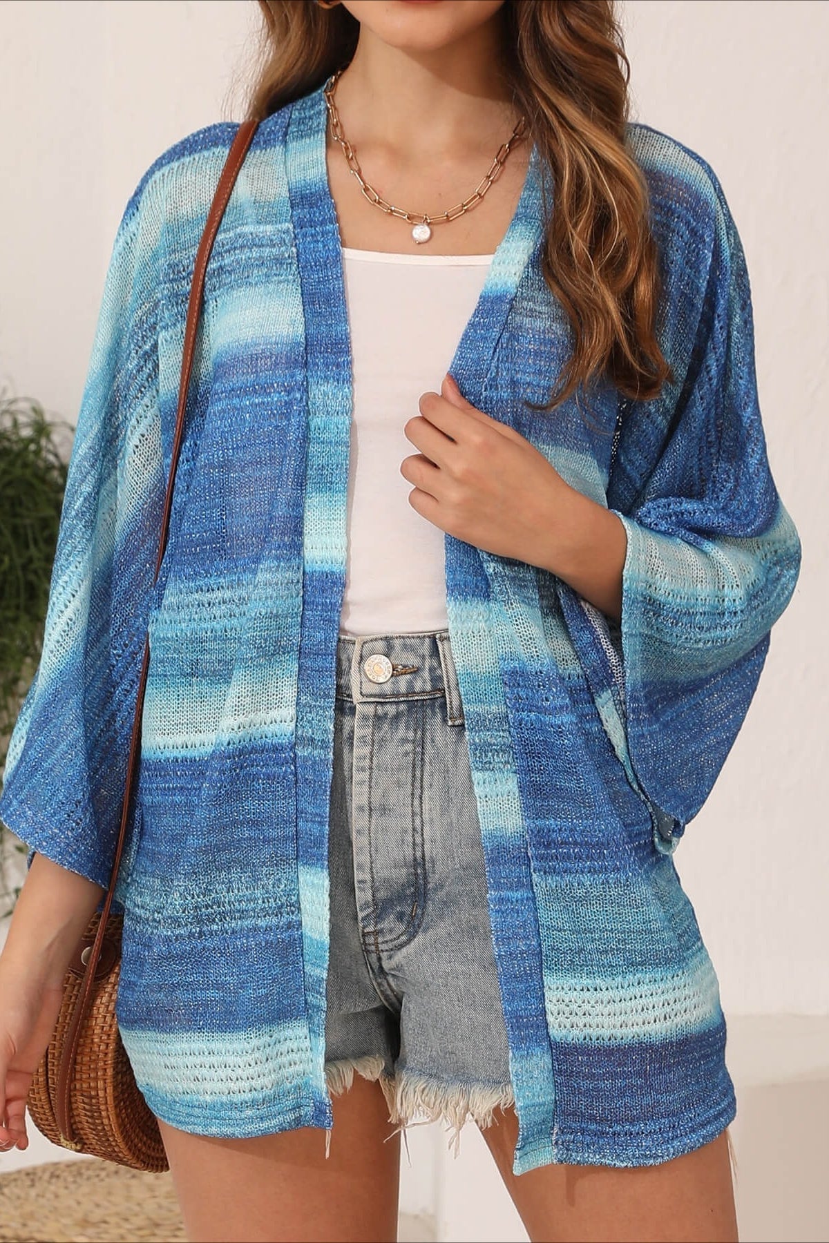 Crochet Tie Dye Relaxed Cardigan image 1