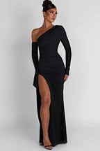 Asymmetric Slit Mermaid Formal Dress image 6
