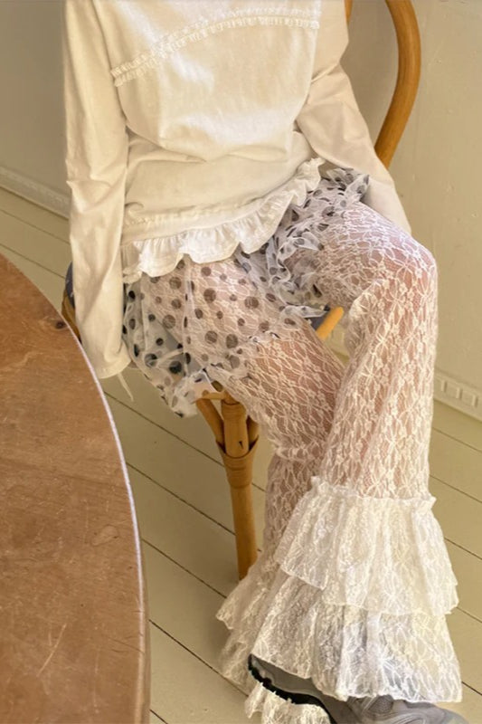 Gothic Ruffle Patchwork Pant image 1