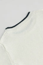 Color-Block Long Sleeve Knit Slim Sweater Dress image 6