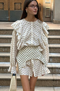 Ruffled Flare Sleeve Printed Mini Dress image 1