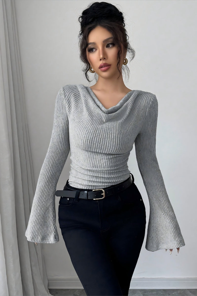 Bodycon Off-Shoulder Knit Top image 4