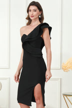 Bandage Slit Ruffle Cocktail Dress image 3