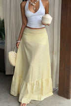 Striped Colorblock High Waist Pencil Skirt image 2