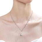 Waterdrop Pearl Double Layer Stackable NeckLace image 5
