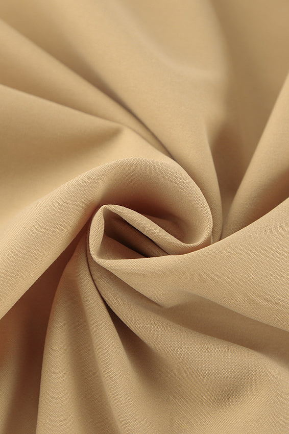 Vintage Solid Color Pleated Midi Skirt image 5