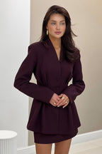 V Neck Waist Detail Blazer image 18