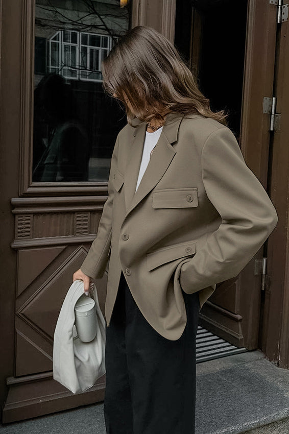 Chic Casual Blazer Coat image 3