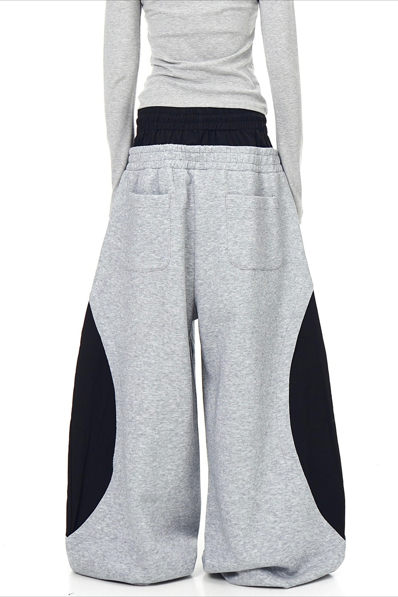 Double Waist Drawstring Stripe Pants image 3