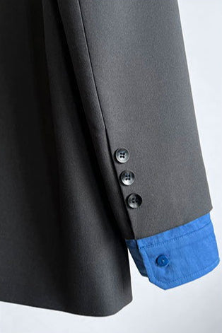Elegant Casual Colorblock Blazer image 11