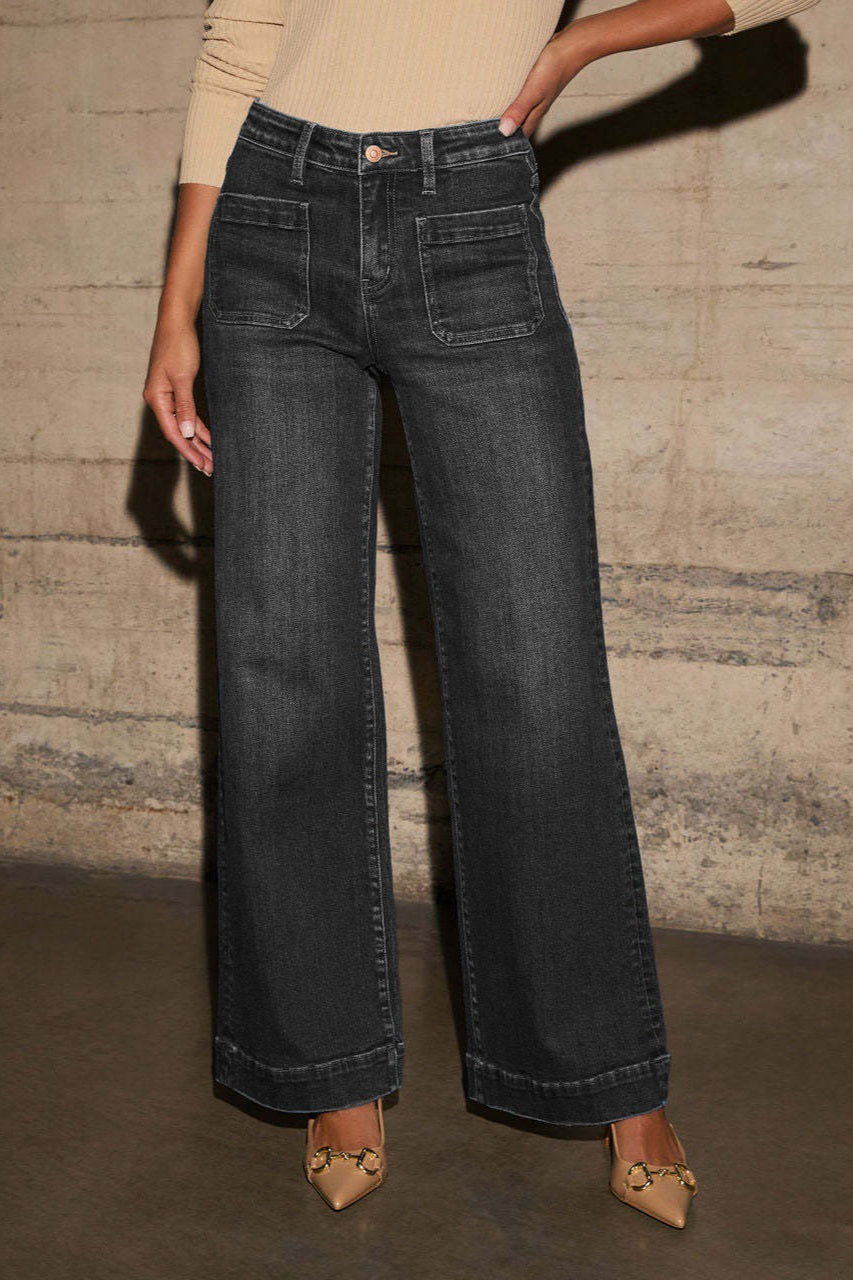 High Waist Wide Leg Vintage Jeans image 12