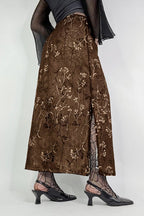 Vintage Knit Printed Pencil Skirt image 2