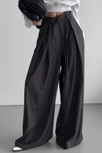 Chic Stripe High Waist Wide Leg Pants image 5
