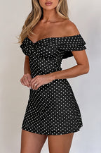 Polka Dot Bandeau Bodycon Mini Dress image 5