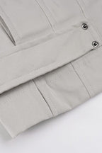 Zip Up Solid Color Utility Jacket image 15
