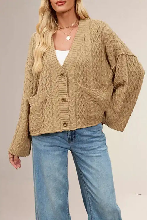 Cable Knit Oversized Cardigan image 1