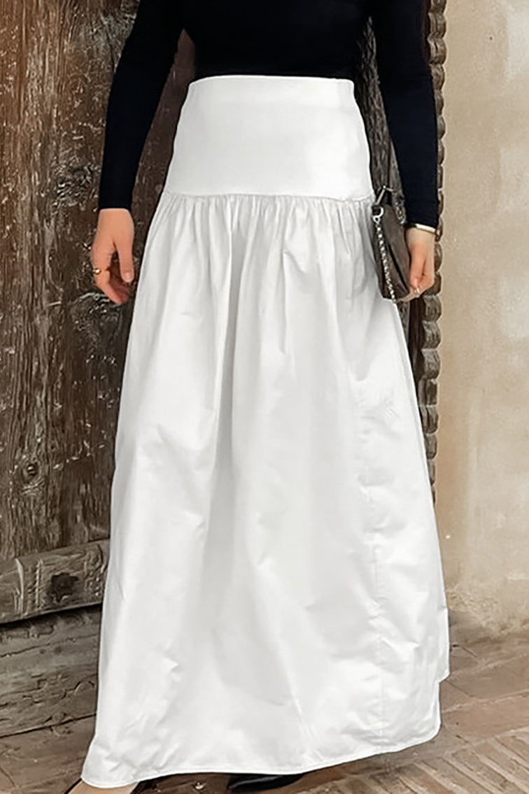 Cotton Basic Long Skirt image 1
