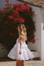 Ruffled Layer Backless Sleeveless Mini Dress image 4