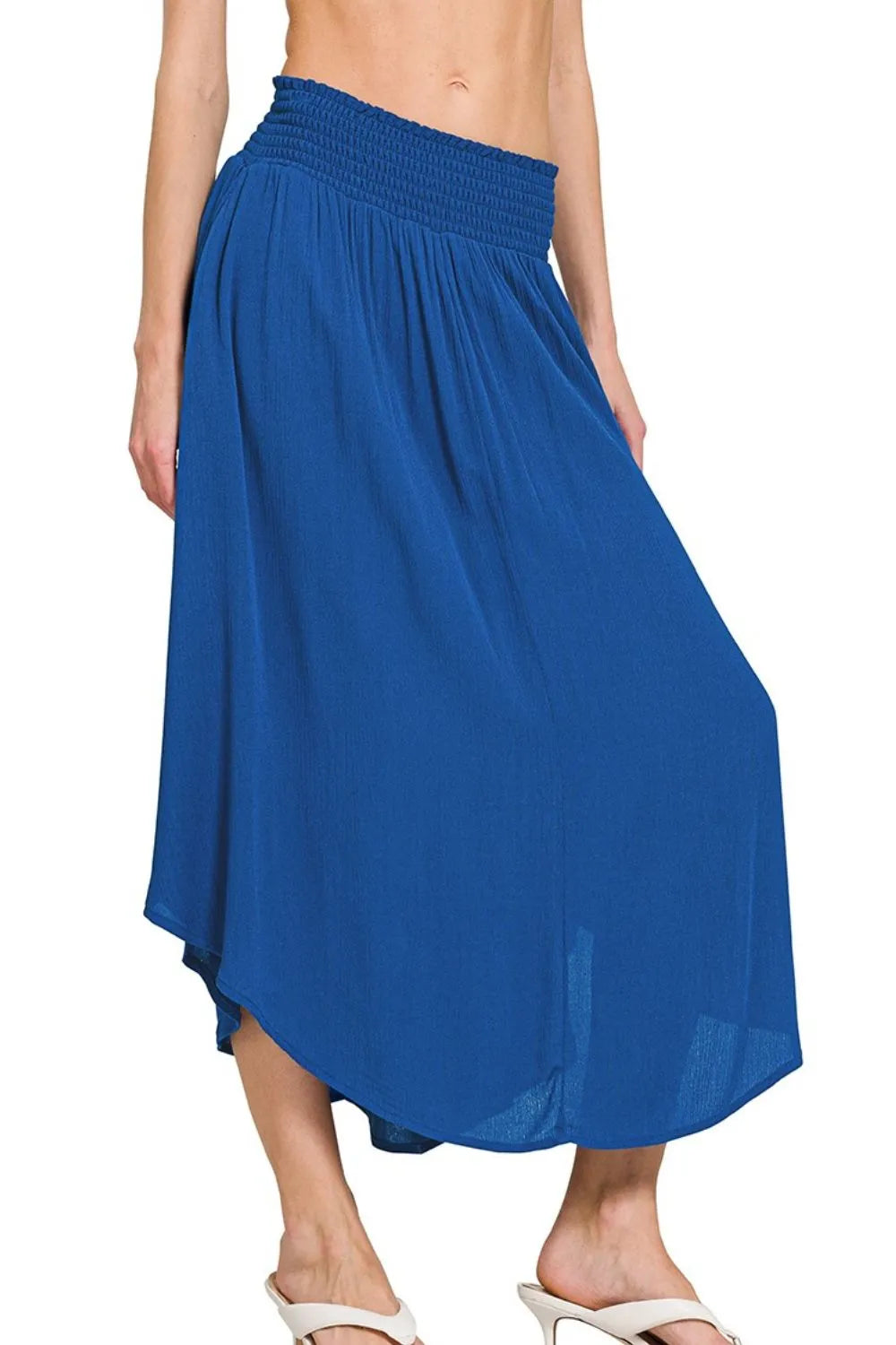 Violetta Maxi Skirt detail view styled for Avrienne