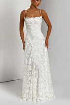 Backless Chiffon Maxi Boho Dress image 4