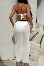 Elegant Solid Color Three Piece Swim Set image 3