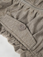 Pleated Lapel Knit Jacket Coat image 4