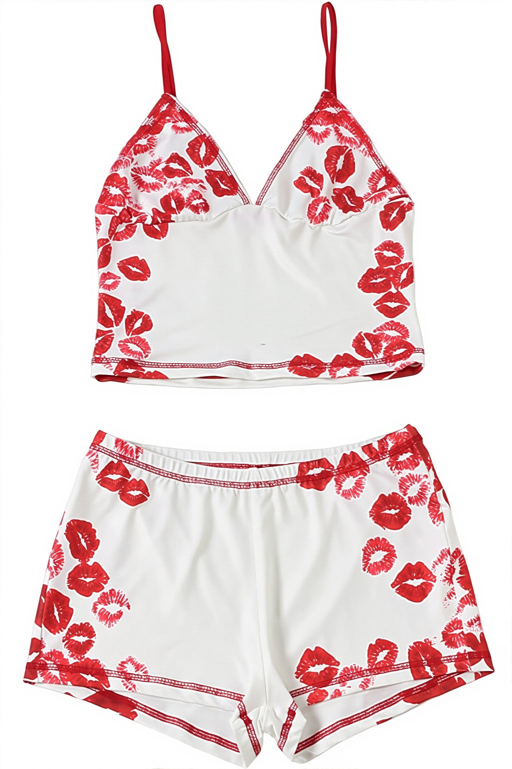 Sexy Lip Print Cami Two Piece Set image 5