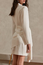 Elegant V-Neck Belted Cocktail Dress image 4