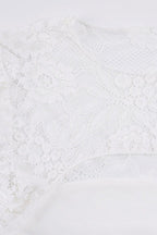 Sheer Lace Hollow Flare Sleeve Blouse image 5