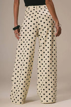 Polka Dot Loose Mid Rise Jeans image 2
