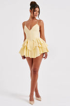 Spaghetti Strap Ruffle Party Dress image 8