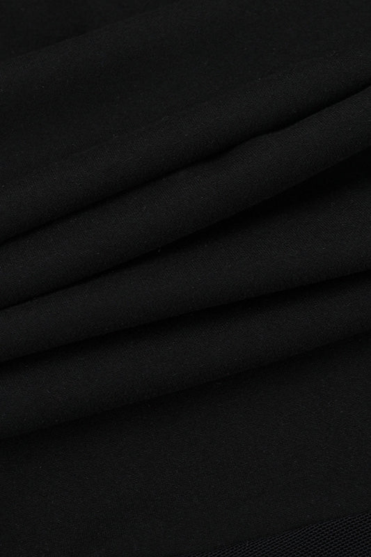 Ruched Mesh Panel Strapless Sheer Maxi Dress image 5
