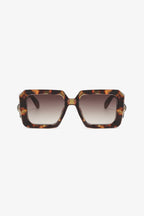 Cora Square Sunglasses detail view styled for Avrienne