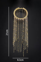 Full Rhinestone Copper Bead Tassel Bracelet image 6