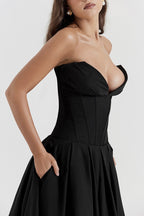 Strapless Corset A-Line Party Dress image 5