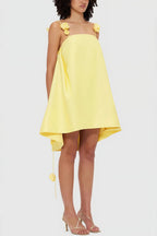 Floral Decor Loose Mini Dress image 4