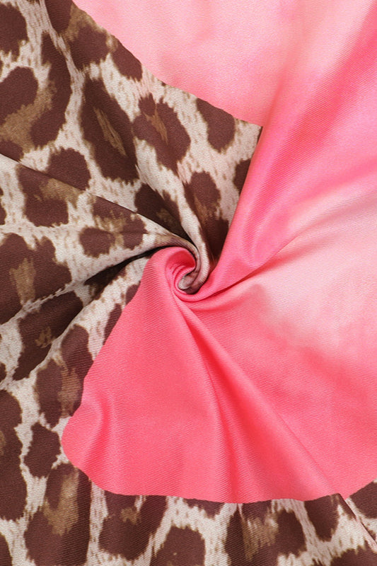 Floral Leopard Print Sleeveless Bodycon Maxi Dress image 5