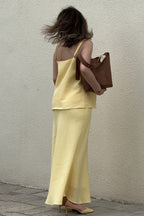 Sleeveless Casual Cami Mermaid Skirt Set image 5