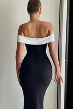 Off-shoulder Bodycon Long Party Dress image 4