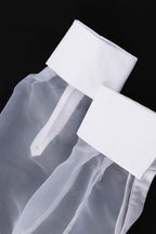 Chic Long Sleeve Lapel Organza Blouse image 5