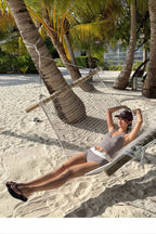 Plaid V Neck Backless Two Piece Swim Set image 4