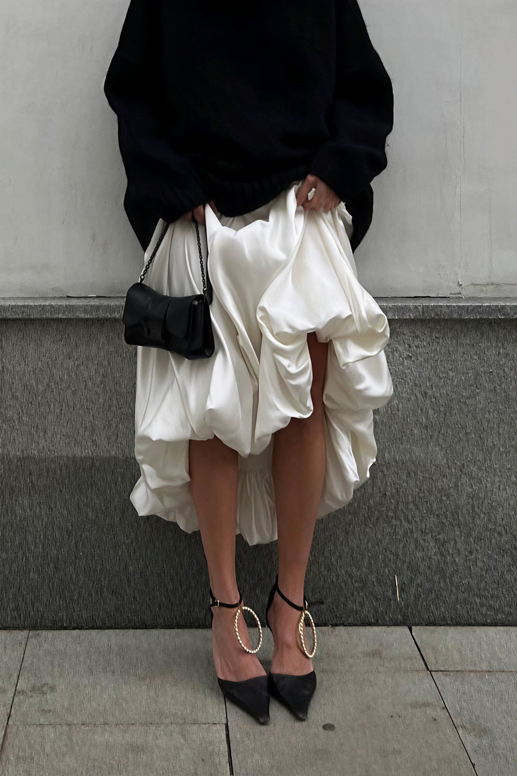 Simple High Waist Flared Skirt image 4