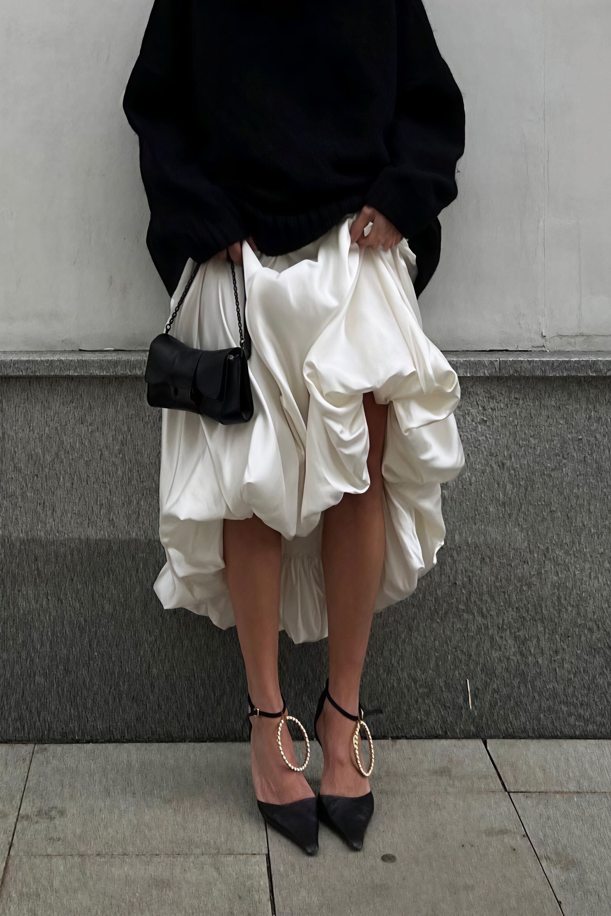 Simple High Waist Flared Skirt image 4