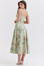 Cami Slit Waist Slim Floral Dress image 4