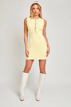 Sleeveless Bow Cutout Knit Sweater Dress image 17