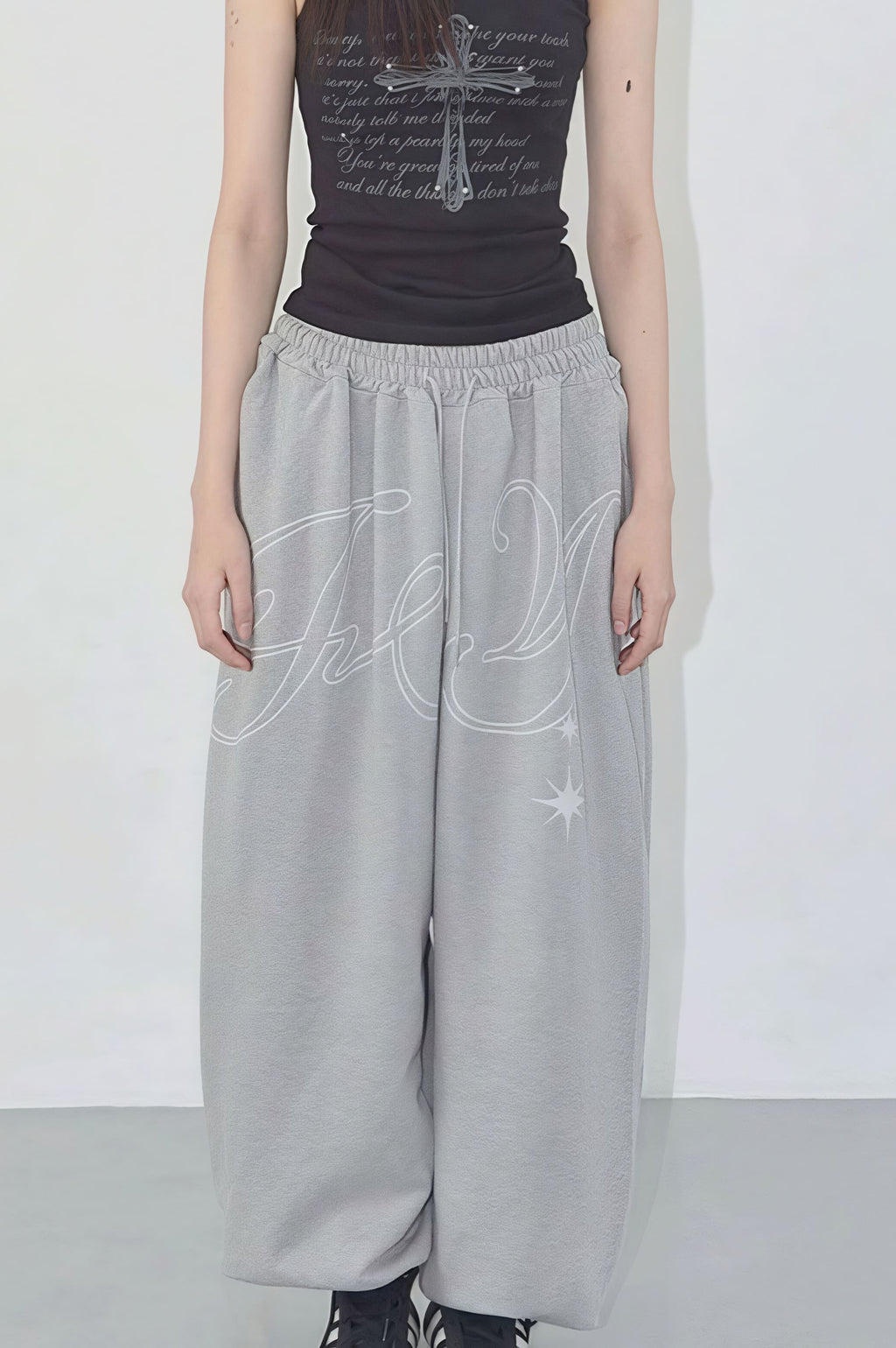 Vintage Hip Hop Graphic Baggy Straight Pants image 5