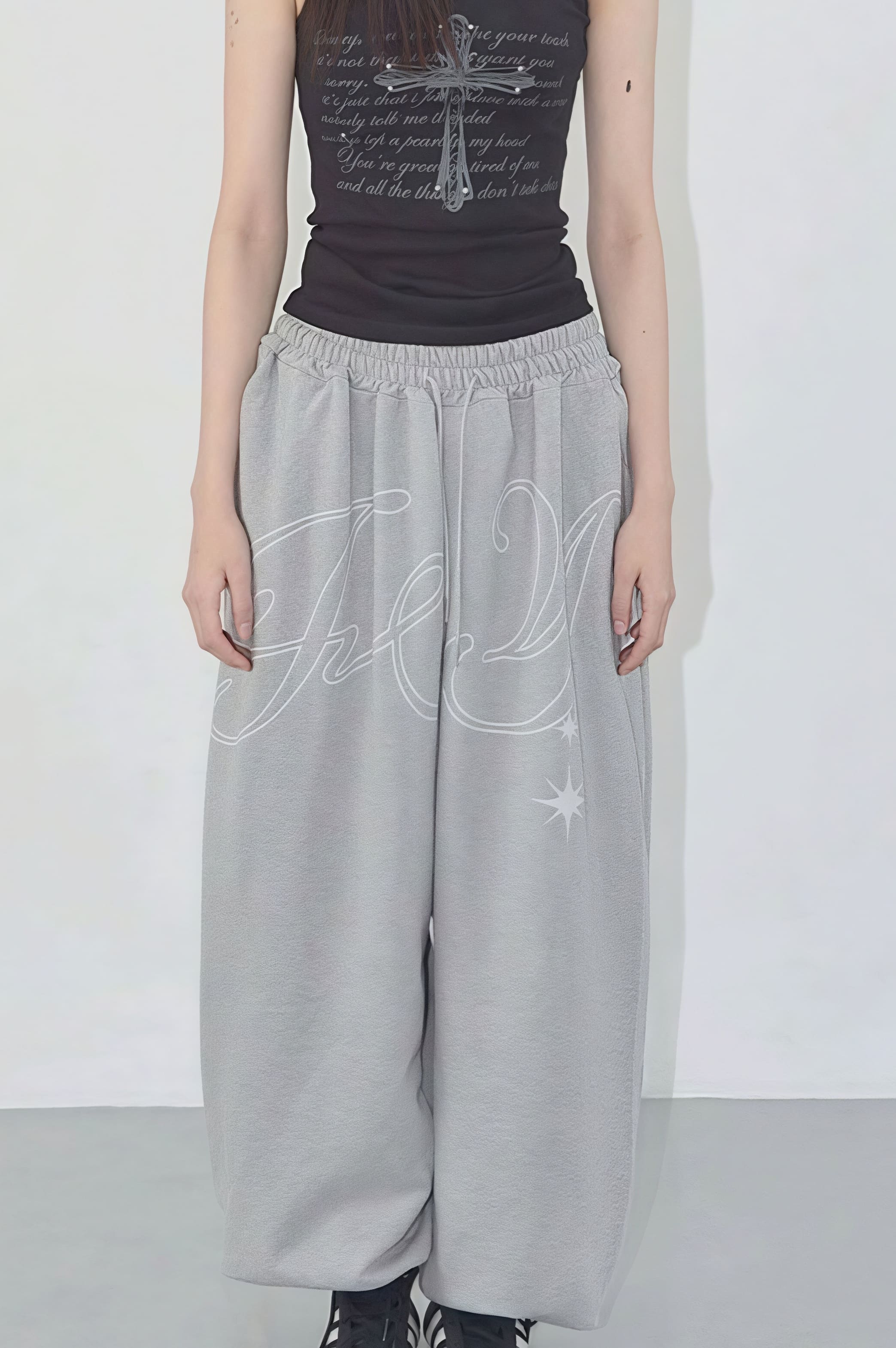 Vintage Hip Hop Graphic Baggy Straight Pants image 5