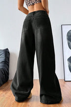 Vintage Washed Wide-Leg Jeans image 2