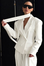 Cinched Waist Short Blazer image 2