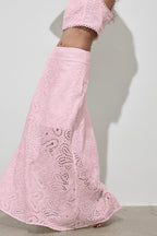 Cutout Allover Embroidered Maxi Skirt image 10